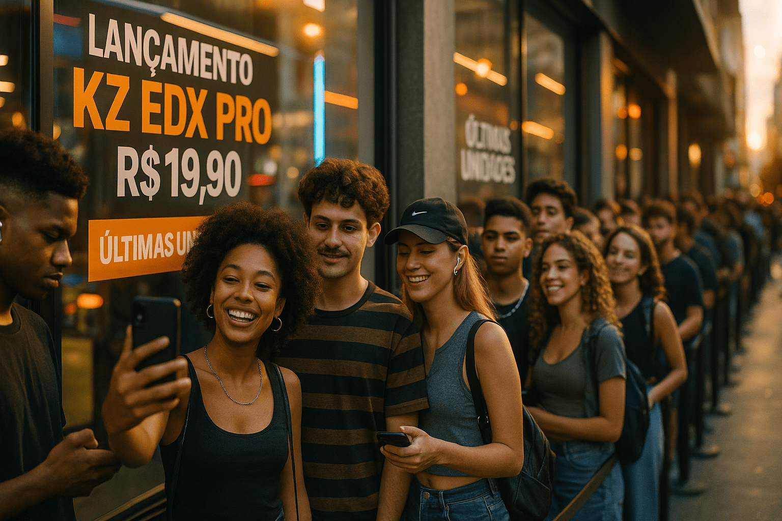 Criadores de conteúdo usando KZ EDX Pro